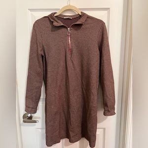 Zara Houndstooth Sweater Dress